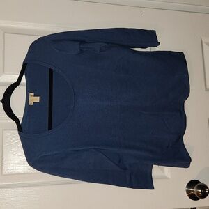 Pretty Blue Lightweight Knit Top